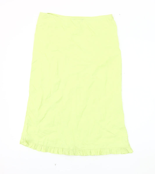 Per Una Women's Green Midi Skirt, Size 12