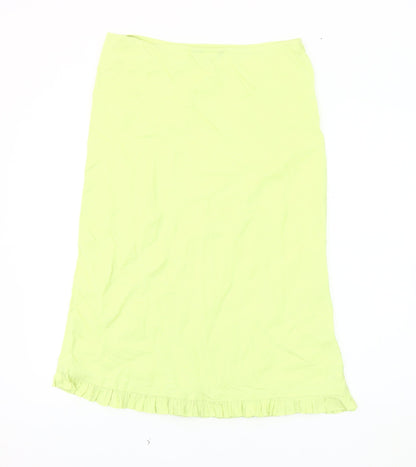 Per Una Women's Green Midi Skirt, Size 12