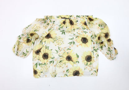 Womens UK Size 16 Bonmarché Multicoloured Off the Shoulder Blouse