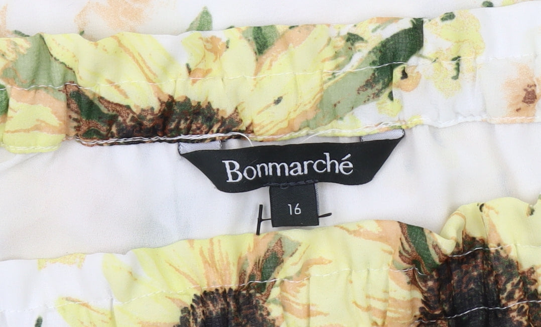 Womens UK Size 16 Bonmarché Multicoloured Off the Shoulder Blouse