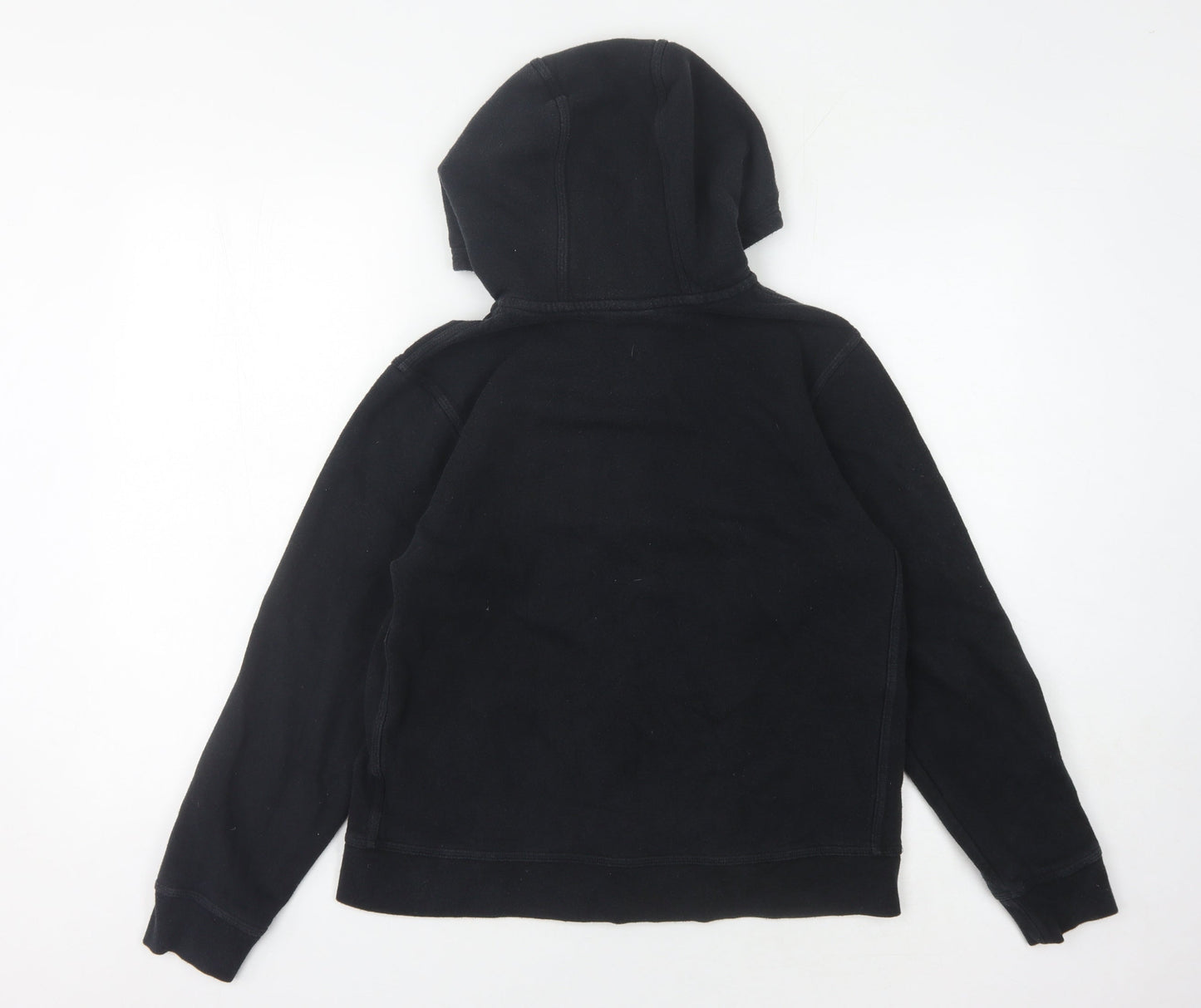 Nike Boys Black Hoodie, XL, Full Zip, Cotton Blend