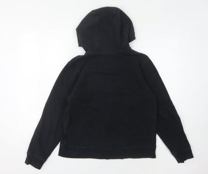 Nike Boys Black Hoodie, XL, Full Zip, Cotton Blend