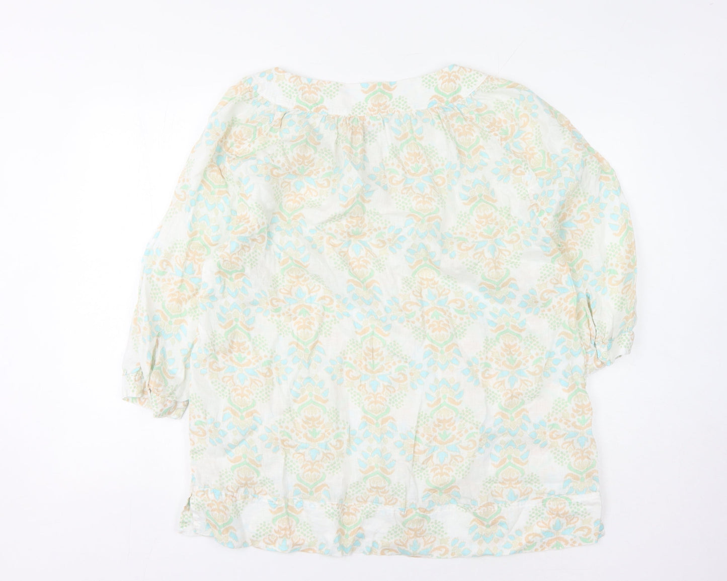 Lands' End Women's Multicoloured Tunic Blouse L