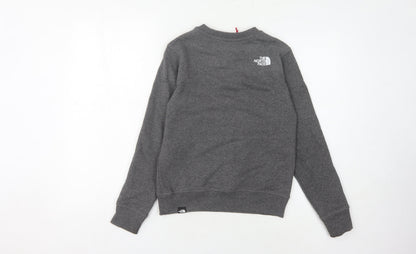 The North Face Boys Grey Sweatshirt M Pullover Crew Neck