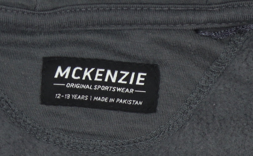 McKenzie Boys Black Full Zip Hoodie 12-13 Years
