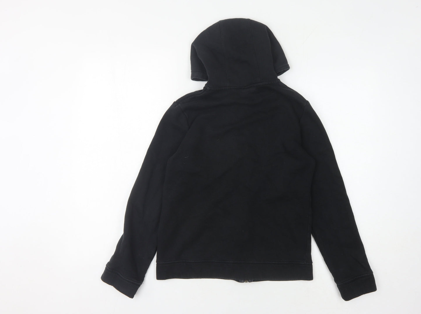 Nike Boys Black Full Zip Hoodie - Size L, Logo Accent