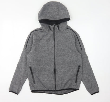 Sonneti Boys Grey Full Zip Hoodie 12-13 Years Hooded Casual