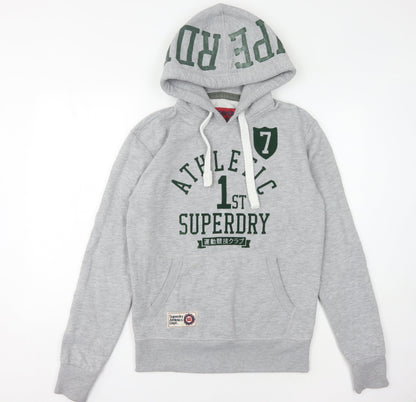 Superdry Unisex Grey Hoodie Size S Casual Sportswear