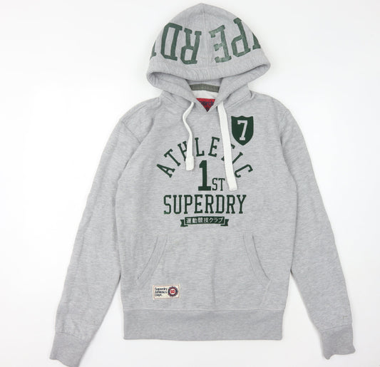 Superdry Unisex Grey Hoodie Size S Casual Sportswear