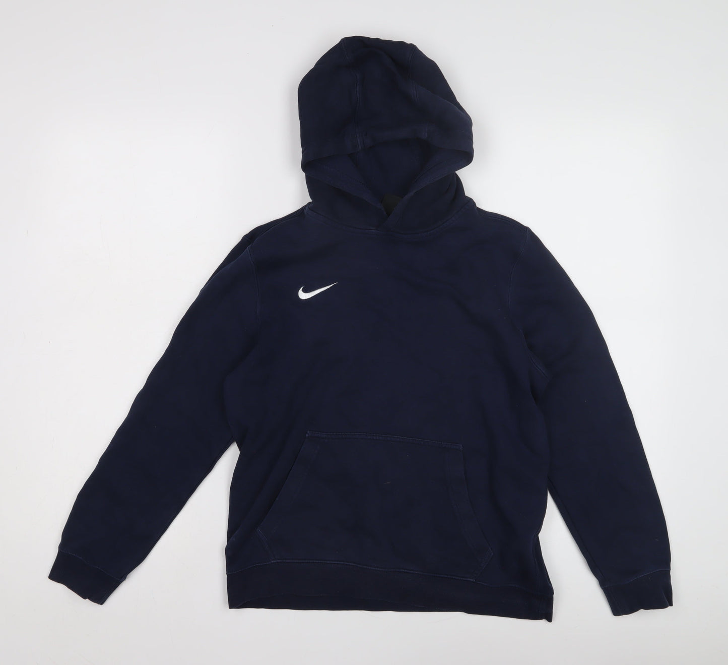 Nike Boys Blue Pullover Hoodie, XL, Fleece, Logo Design