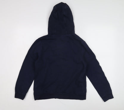 Nike Boys Blue Pullover Hoodie, XL, Fleece, Logo Design