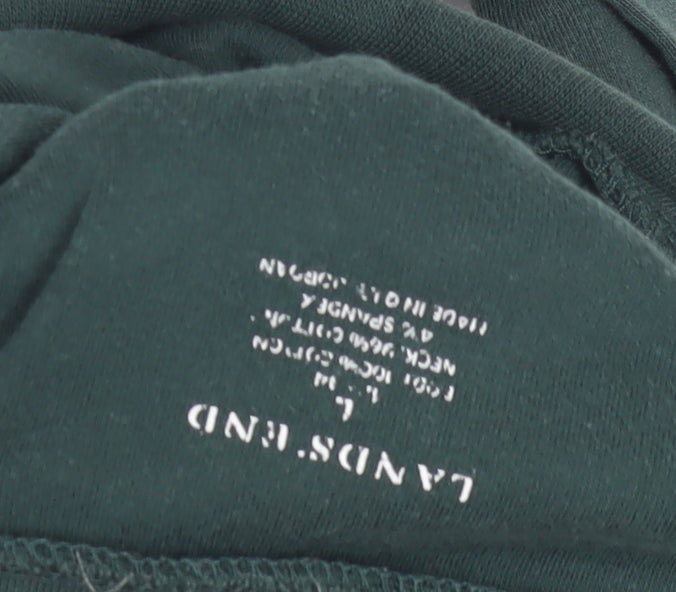 Lands' End Men's Green Pullover Jumper - L