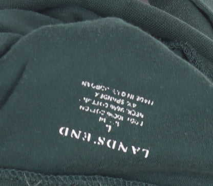 Lands' End Men's Green Pullover Jumper - L