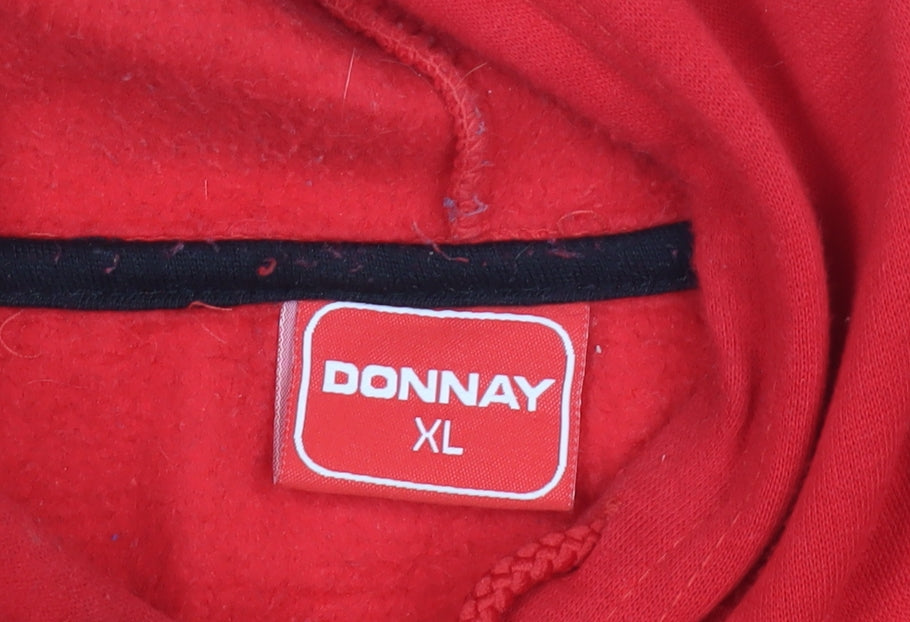 Mens UK Size XL Donnay Red Pullover Hoodie