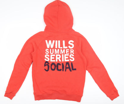 Womens UK Size 12 Jack Wills Red Pullover Hoodie