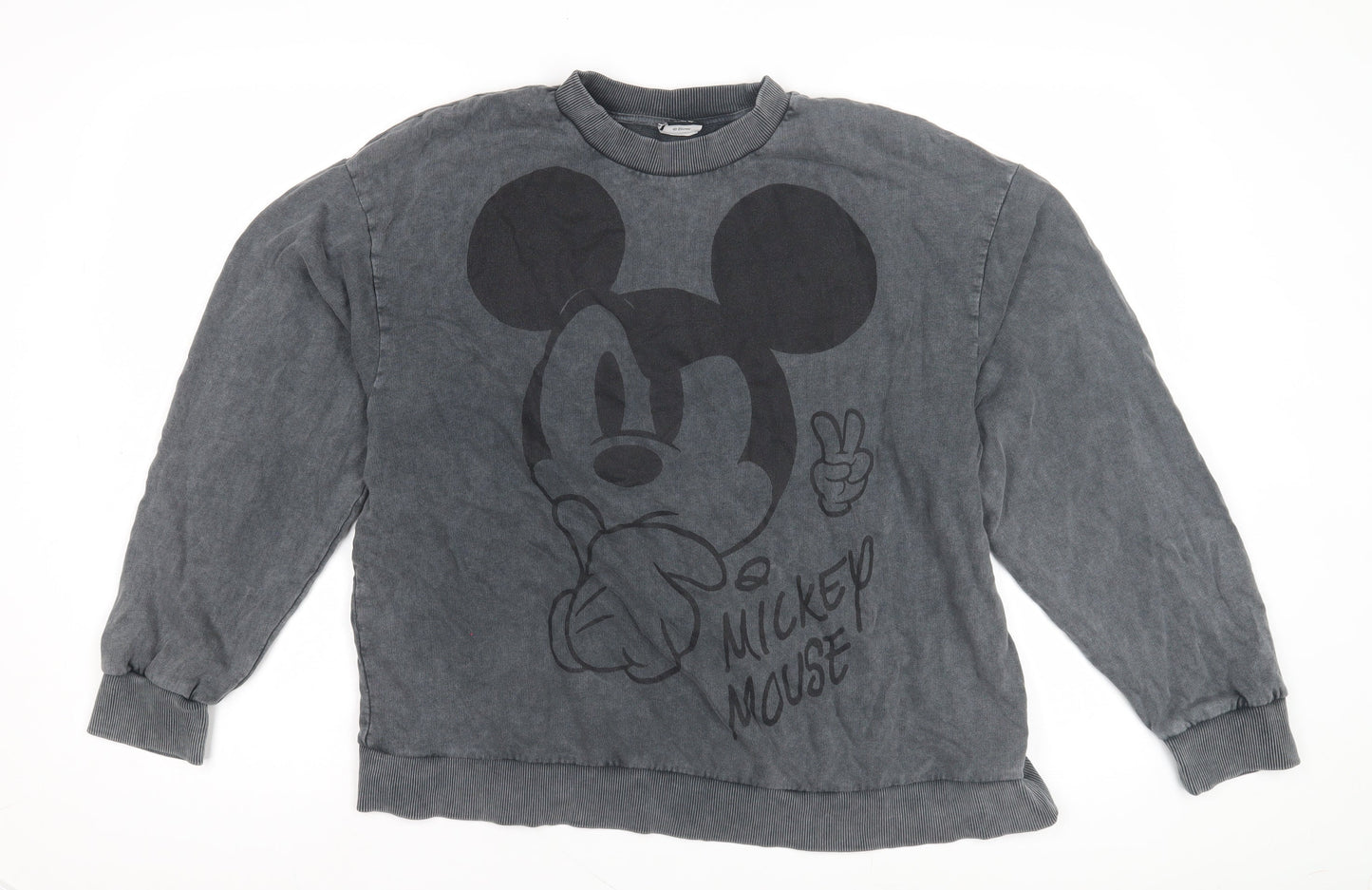 Unisex Adults UK Size L Disney Grey Pullover Sweatshirt