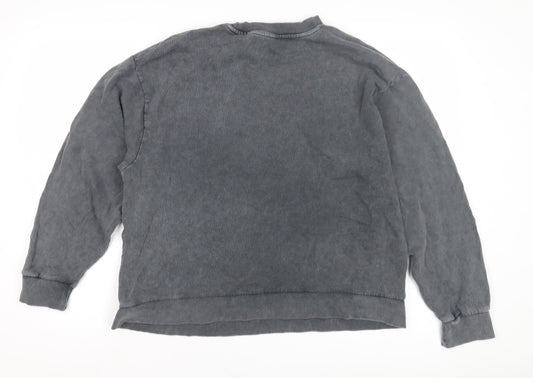 Unisex Adults UK Size L Disney Grey Pullover Sweatshirt