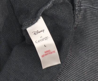 Unisex Adults UK Size L Disney Grey Pullover Sweatshirt