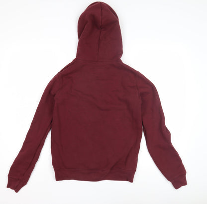 Womens UK Size Small Jack Wills Red Pullover Hoodie