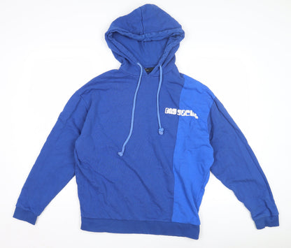 Mens UK Size S ASOS DESIGN Blue Pullover Hoodie