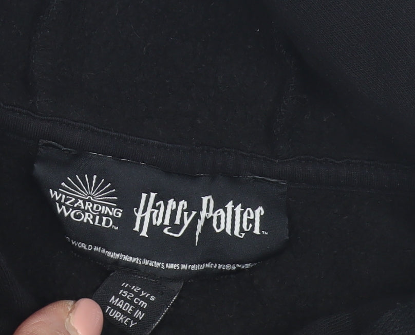 Harry Potter Boys Black Gryffindor Hoodie, 11-12 Years