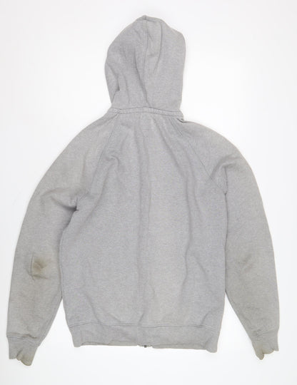 Mens UK Size M Criminal Grey Full Zip Hoodie