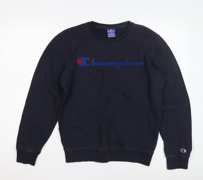 Mens UK Size XS Champion Black Pullover Sweatshirt
