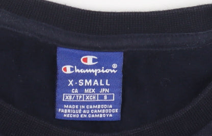 Mens UK Size XS Champion Black Pullover Sweatshirt