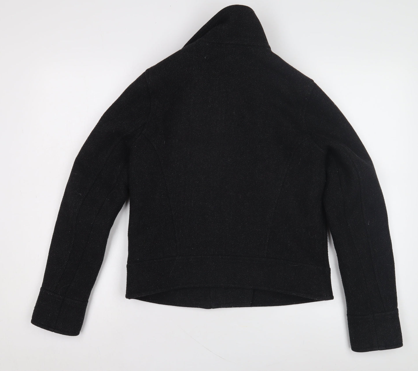 Abercrombie & Fitch Women's Black Wool Biker Jacket XS