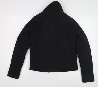 Abercrombie & Fitch Women's Black Wool Biker Jacket XS