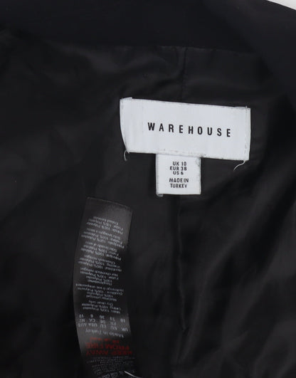 Womens UK Size 10 Warehouse Black Basic Jacket