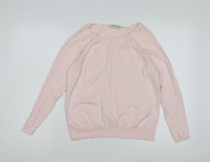 Womens UK Size 14 Marks and Spencer Pink Pullover Jumper