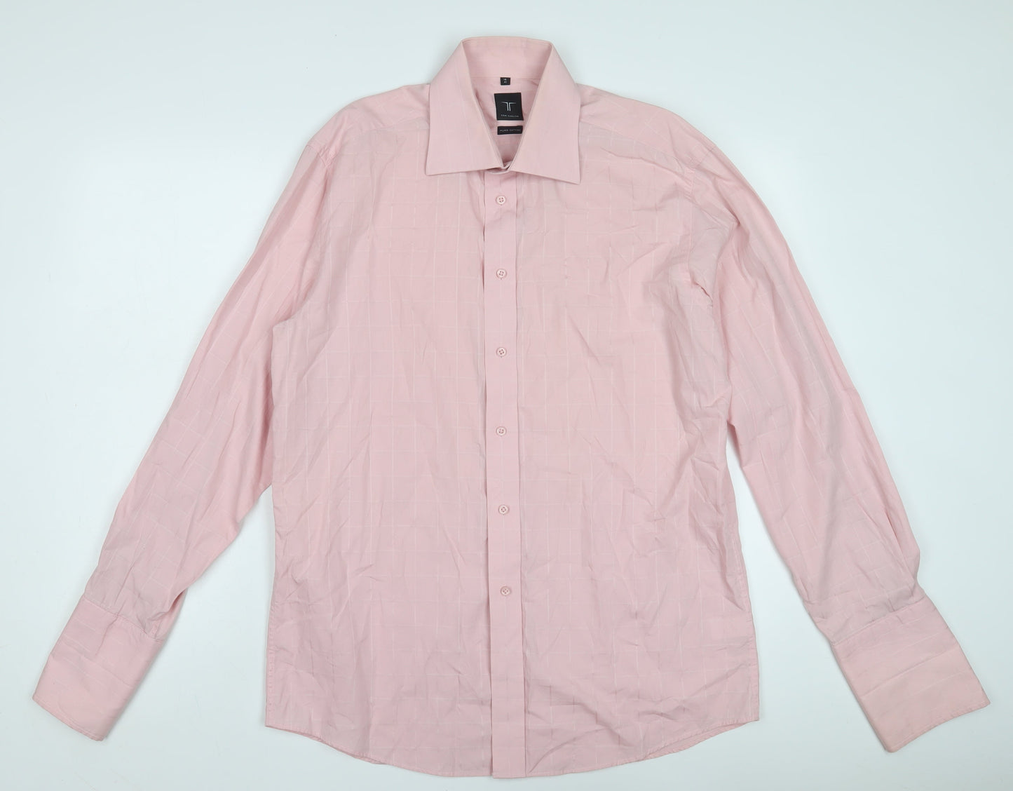 Tom English Men's Pink Dress Shirt, 16 Regular