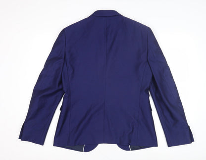 Mens UK Size 38 Burton Regular Blue Suit Jacket