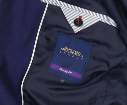 Mens UK Size 38 Burton Regular Blue Suit Jacket