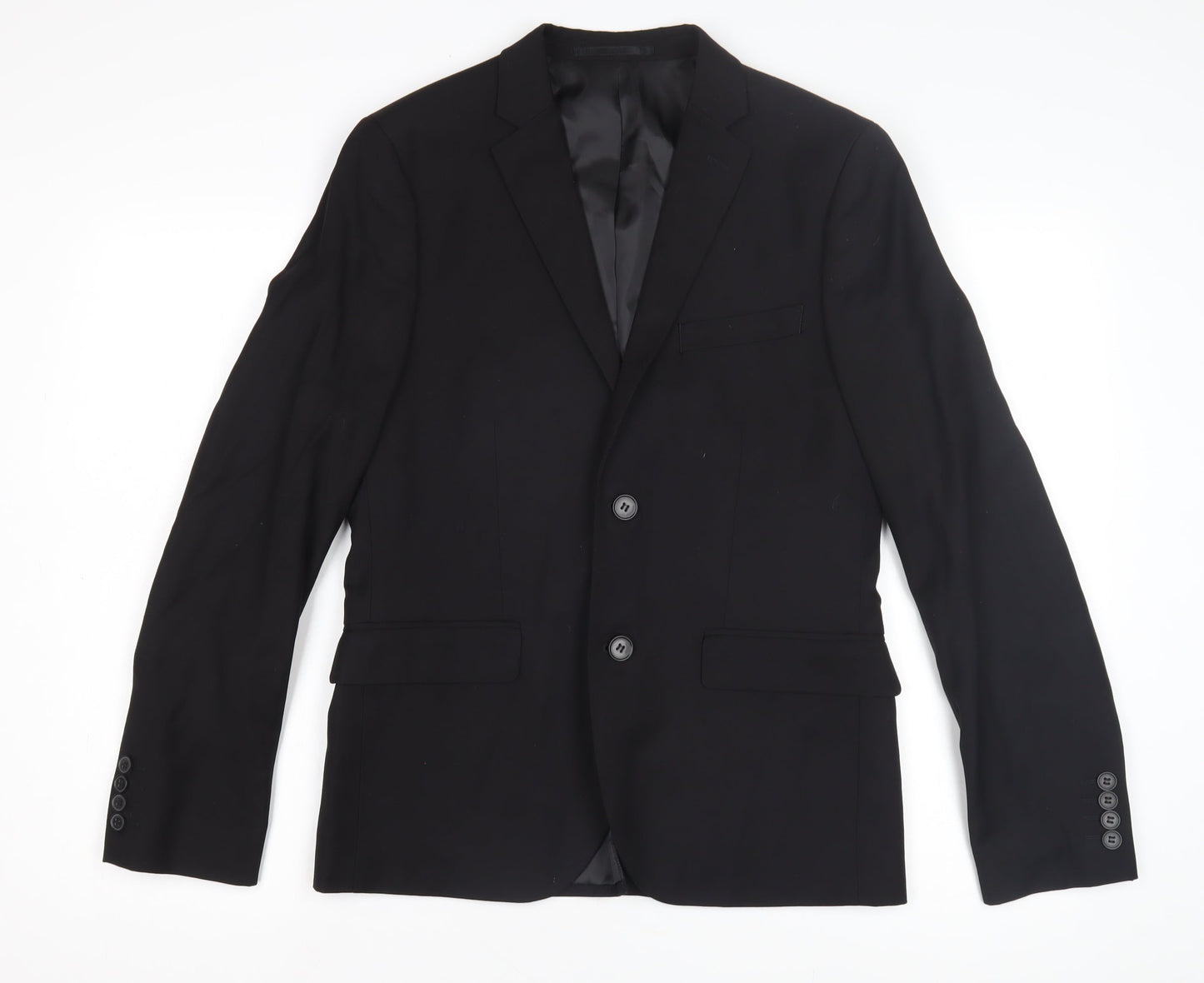 H&M Men's Black Slim Fit Blazer 36R Jacket