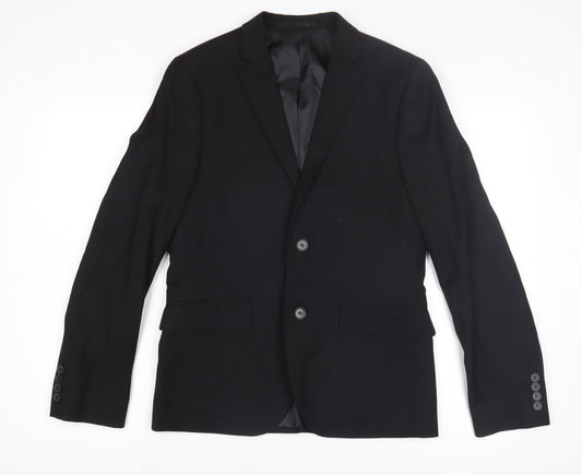 H&M Men's Black Slim Fit Blazer 36R Jacket