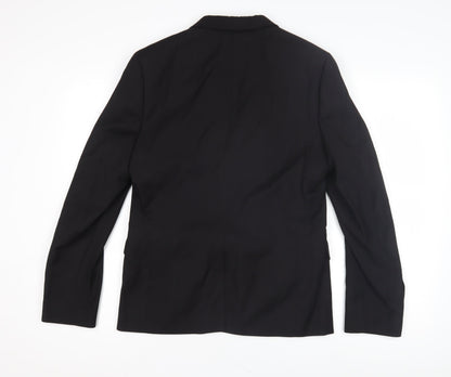 H&M Men's Black Slim Fit Blazer 36R Jacket