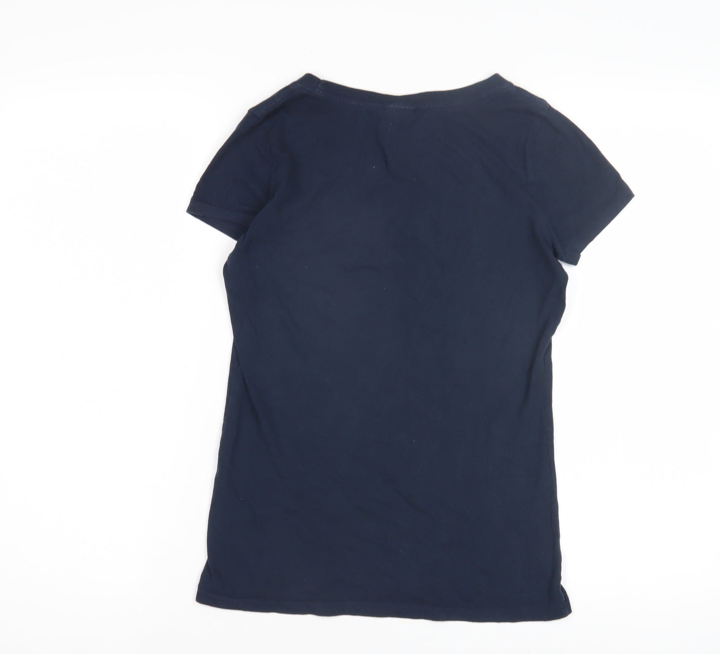 Abercrombie & Fitch Women's Blue Crew Neck T-Shirt, M