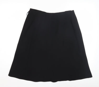 Marks and Spencer Women's Black A-Line Skirt Size 12