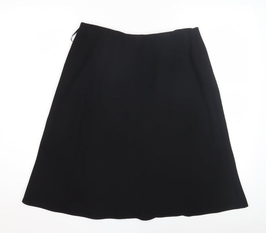 Marks and Spencer Women's Black A-Line Skirt Size 12