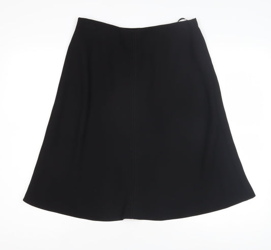 Marks and Spencer Women's Black A-Line Skirt Size 12