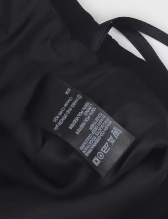 Marks and Spencer Women's Black A-Line Skirt Size 12