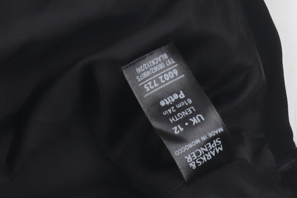 Marks and Spencer Women's Black A-Line Skirt Size 12