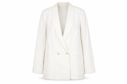 H&M Women's Ivory Blazer - Long Sleeve Size M