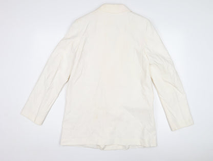 H&M Women's Ivory Blazer - Long Sleeve Size M