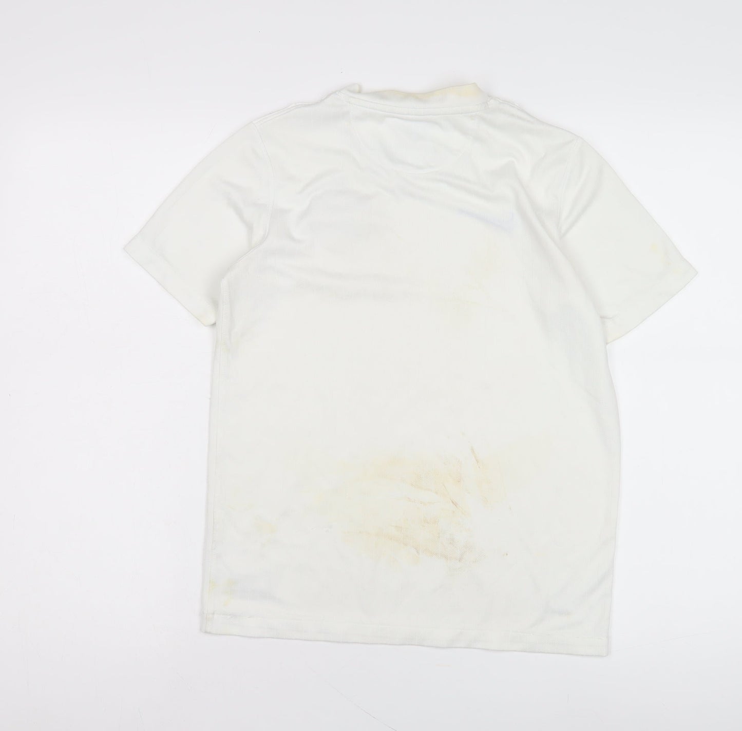 Nike Boys White Sports Jersey, Age 13, Short Sleeve T-Shirt