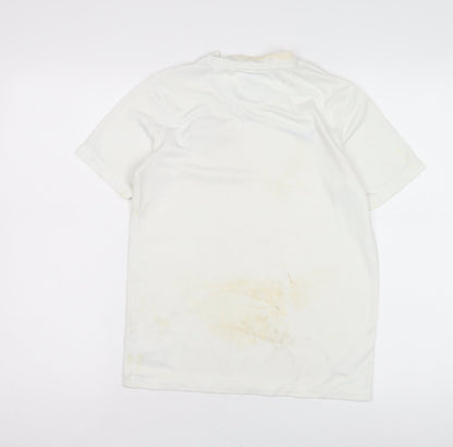 Nike Boys White Sports Jersey, Age 13, Short Sleeve T-Shirt