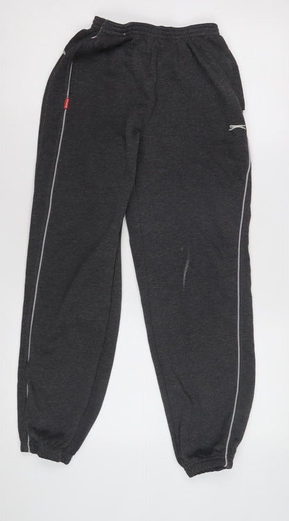 Slazenger Boys Black Jogger Trousers 13 Years