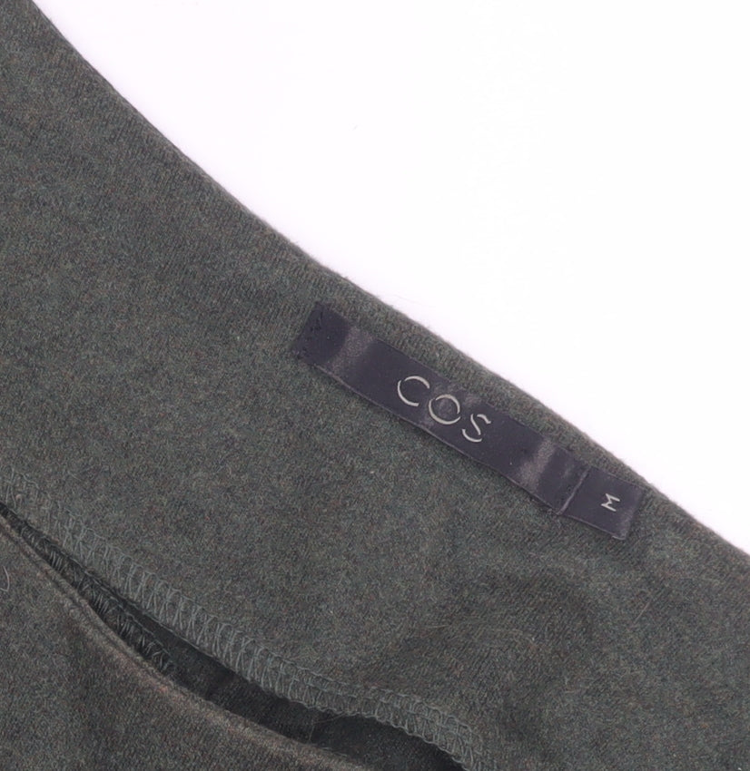 COS Women's Green Dress, Size M, Elegant Casual